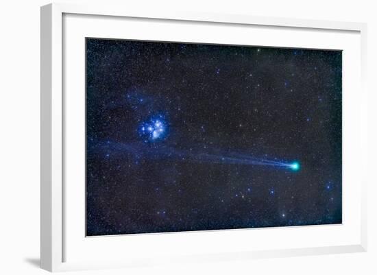 Comey Lovejoy (C-2014 Q2) Nearest the Pleiades Star Cluster-Stocktrek Images-Framed Photographic Print