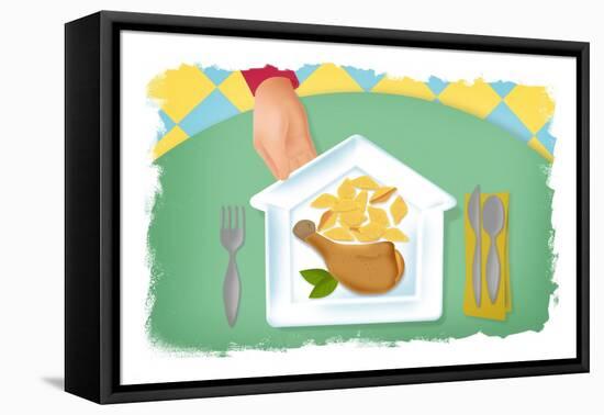 Comfort Food-Mary Ann Smith-Framed Stretched Canvas