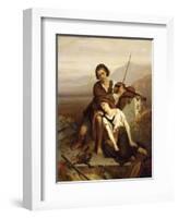 Comfort in Grief, c.1852-Louis Gallait-Framed Giclee Print