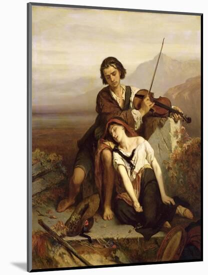 Comfort in Grief, c.1852-Louis Gallait-Mounted Giclee Print