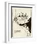 Comfort of Motorists in Climbing Hills-William Heath Robinson-Framed Art Print