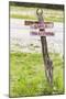 Comfort, Texas, USA. Humorous sign in the Texas Hill Country.-Emily Wilson-Mounted Photographic Print