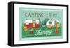 Comfy Camping VIII-Melissa Averinos-Framed Stretched Canvas