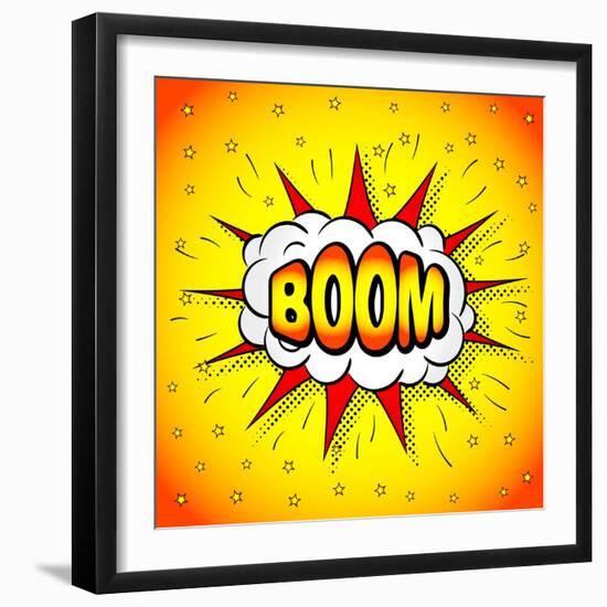 Comic Book Element-antimartina-Framed Art Print