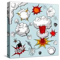 Comic Book Explosion-Dazdraperma-Stretched Canvas