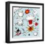 Comic Book Explosion-Dazdraperma-Framed Art Print