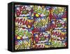 Comic Book repeat-Holli Conger-Framed Stretched Canvas