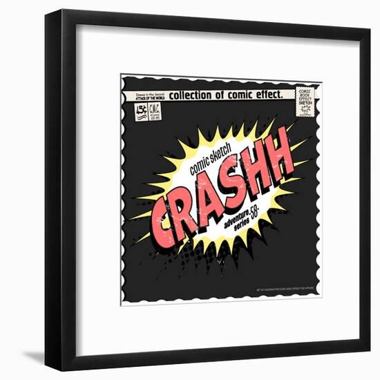 Comic Book Words Effect-studiohome-Framed Art Print