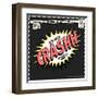 Comic Book Words Effect-studiohome-Framed Art Print