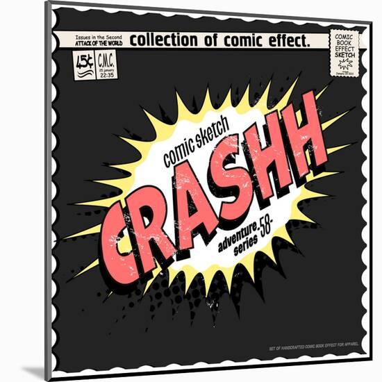 Comic Book Words Effect-studiohome-Mounted Art Print