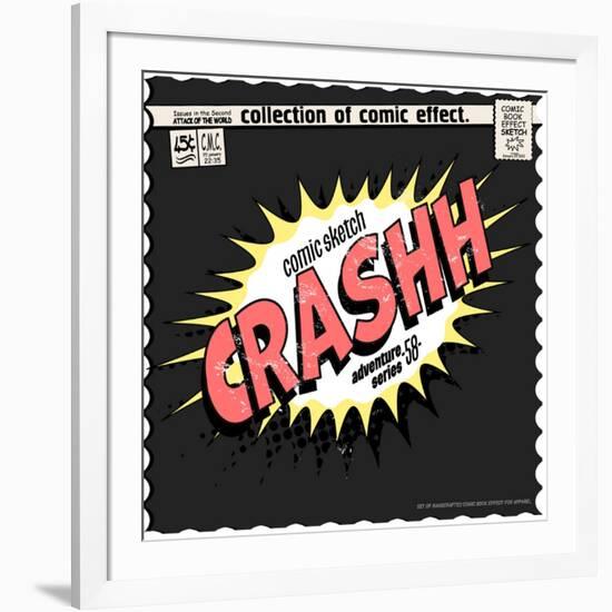 Comic Book Words Effect-studiohome-Framed Art Print