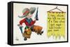 Comic Cartoon - Cowboy Never Gets Mad-Lantern Press-Framed Stretched Canvas