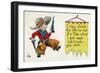 Comic Cartoon - Cowboy Never Gets Mad-Lantern Press-Framed Art Print