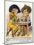 Comic Cartoon - Cowgirl and Cowboy Playing Poker, Cowgirl Wants You to Hold Her Hand-Lantern Press-Mounted Art Print