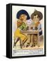 Comic Cartoon - Cowgirl and Cowboy Playing Poker, Cowgirl Wants You to Hold Her Hand-Lantern Press-Framed Stretched Canvas