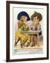 Comic Cartoon - Cowgirl and Cowboy Playing Poker, Cowgirl Wants You to Hold Her Hand-Lantern Press-Framed Art Print