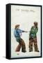 Comic Cartoon - Cowgirl Telling Cowboy I'm Yours Pal-Lantern Press-Framed Stretched Canvas