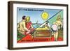 Comic Cartoon - Cute Couple; Same Old Moon, How it Has Changed-Lantern Press-Framed Art Print