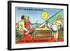 Comic Cartoon - Cute Couple; Same Old Moon, How it Has Changed-Lantern Press-Framed Art Print