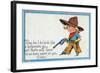 Comic Cartoon - Desperate Cowboy Sweet on You-Lantern Press-Framed Art Print