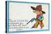Comic Cartoon - Desperate Cowboy Sweet on You-Lantern Press-Stretched Canvas