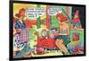 Comic Cartoon - Hillbillies; Mom Asking Daughter if the Travelin' Salesman Would Write-Lantern Press-Framed Art Print