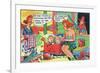 Comic Cartoon - Hillbillies; Mom Asking Daughter if the Travelin' Salesman Would Write-Lantern Press-Framed Premium Giclee Print