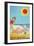 Comic Cartoon - Hot Sun Putting Healthy Glow on Cheeks-Lantern Press-Framed Art Print