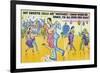 Comic Cartoon - Man Says He's Called Mustard Cause When Dancing, He's All over the Dogs-Lantern Press-Framed Premium Giclee Print