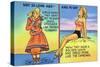 Comic Cartoon - Mother Hubbard Pun; Girls at the Beach Used to Dress Like Mother Hubbard-Lantern Press-Stretched Canvas