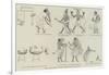 Comic Frieze from Mr Flinders Petrie's Egyptian Discoveries-null-Framed Giclee Print