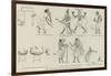 Comic Frieze from Mr Flinders Petrie's Egyptian Discoveries-null-Framed Giclee Print