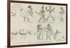 Comic Frieze from Mr Flinders Petrie's Egyptian Discoveries-null-Framed Giclee Print