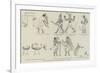 Comic Frieze from Mr Flinders Petrie's Egyptian Discoveries-null-Framed Premium Giclee Print