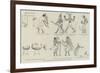 Comic Frieze from Mr Flinders Petrie's Egyptian Discoveries-null-Framed Premium Giclee Print