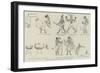 Comic Frieze from Mr Flinders Petrie's Egyptian Discoveries-null-Framed Premium Giclee Print