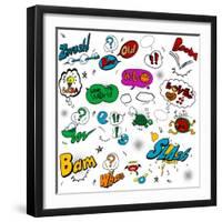 Comic Illustration-bspmaxx-Framed Art Print