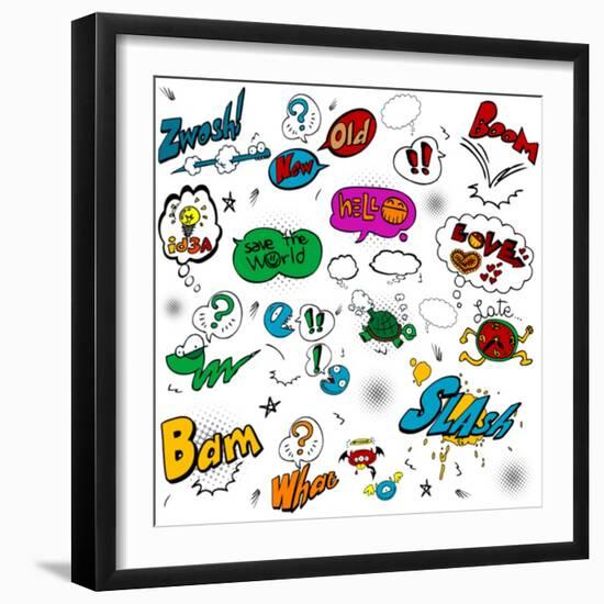 Comic Illustration-bspmaxx-Framed Art Print