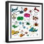 Comic Illustration-bspmaxx-Framed Art Print