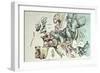 Comic Map of Europe by Frederick Rose, c.1870-null-Framed Giclee Print