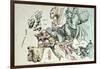 Comic Map of Europe by Frederick Rose, c.1870-null-Framed Giclee Print