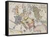 Comic Map of the Seat of War with Entirely New Features, Rock Brothers & Payne, 1854-null-Framed Stretched Canvas