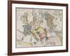 Comic Map of the Seat of War with Entirely New Features, Rock Brothers & Payne, 1854-null-Framed Giclee Print