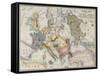 Comic Map of the Seat of War with Entirely New Features, Rock Brothers & Payne, 1854-null-Framed Stretched Canvas