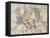 Comic Map of the Seat of War with Entirely New Features, Rock Brothers & Payne, 1854-null-Framed Stretched Canvas