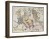 Comic Map of the Seat of War with Entirely New Features, Rock Brothers & Payne, 1854-null-Framed Giclee Print