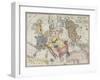 Comic Map of the Seat of War with Entirely New Features, Rock Brothers & Payne, 1854-null-Framed Giclee Print