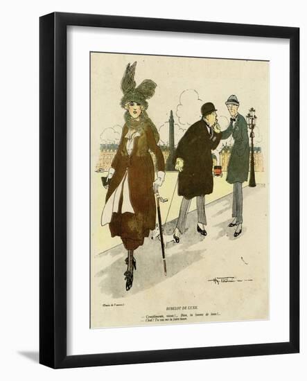 Comic Sex, Running Costs-Henry Fournier-Framed Art Print