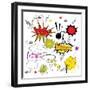 Comic Speech Bubbles-Agan-Framed Art Print