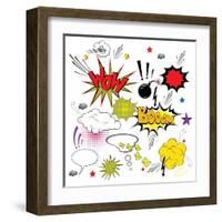 Comic Speech Bubbles-Agan-Framed Art Print